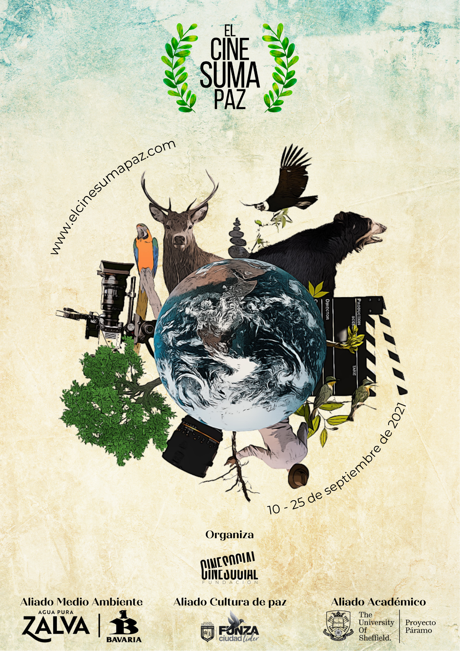 Afiche original 2021: fauna, árboles y cine alrededor del planeta